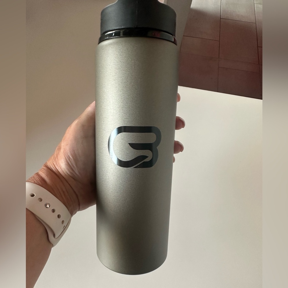 Gray Insulated Cyclebar branded Water Bottle